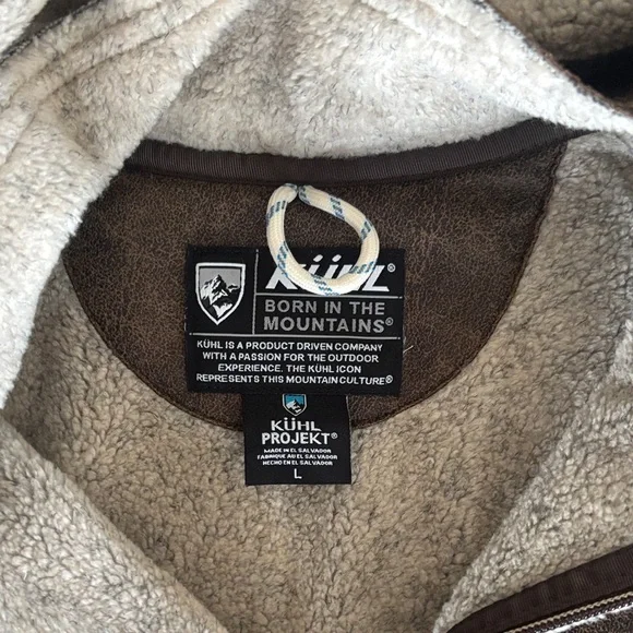 Kuhl Brown and Cream Hooded Jacket - Picture 2 of 5